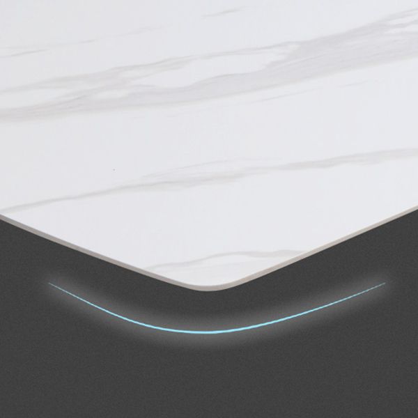 Glam Rectangle Table Set 1/2/5/6/7 Pieces Dining Set for Kitchen