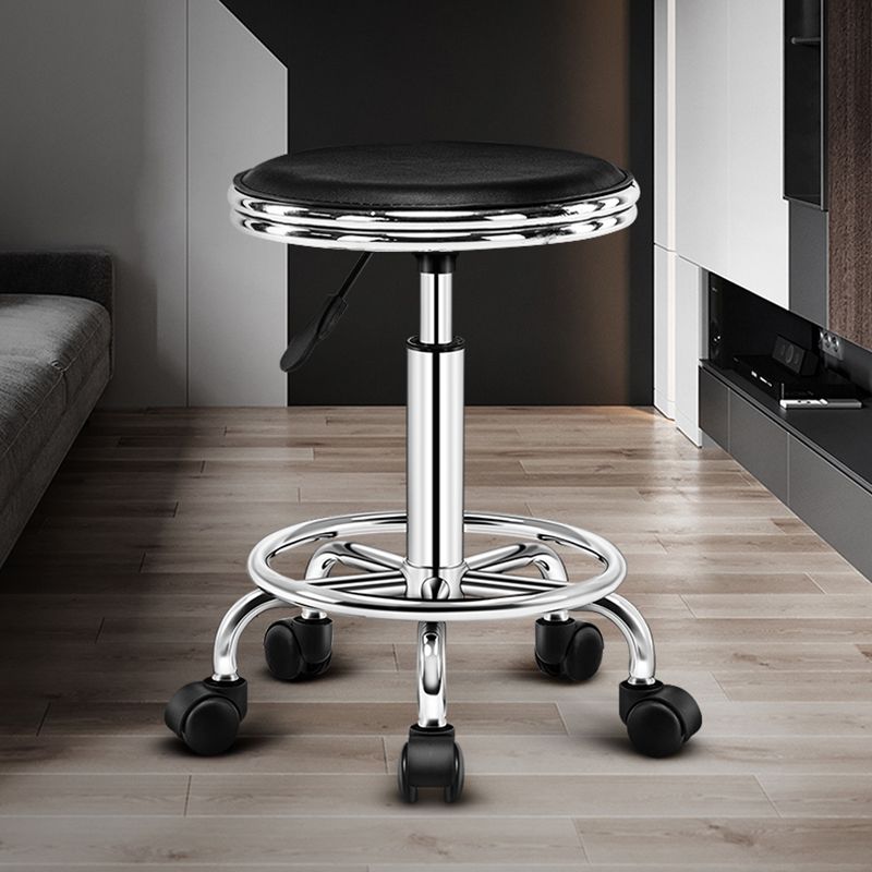 Modern Adjustable Rotatable Counter Stool Steel Mobile Phone Store Bar Stool with Cushion