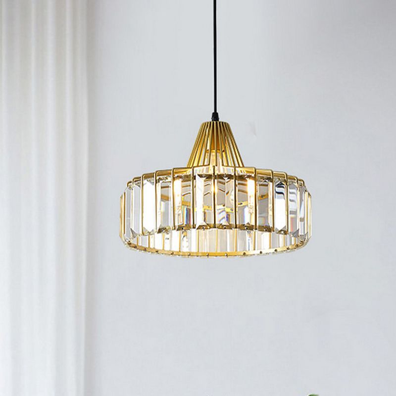 Modern Style Hanging Light Crystal Pendent Lighting Fixture for Sitting Room
