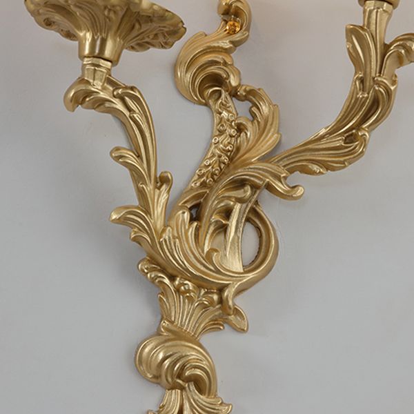 Vintage Vanity Lighting Brass Wall Light Fixture in Gold for Bathroom