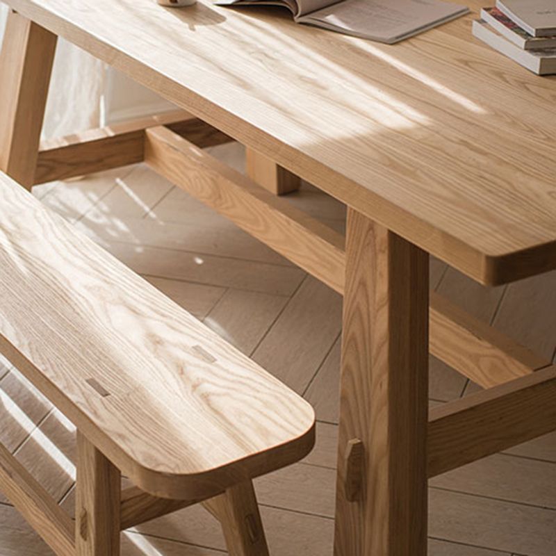 Modern Dining Table Rectangle Wood Dinner Table for Dining Room