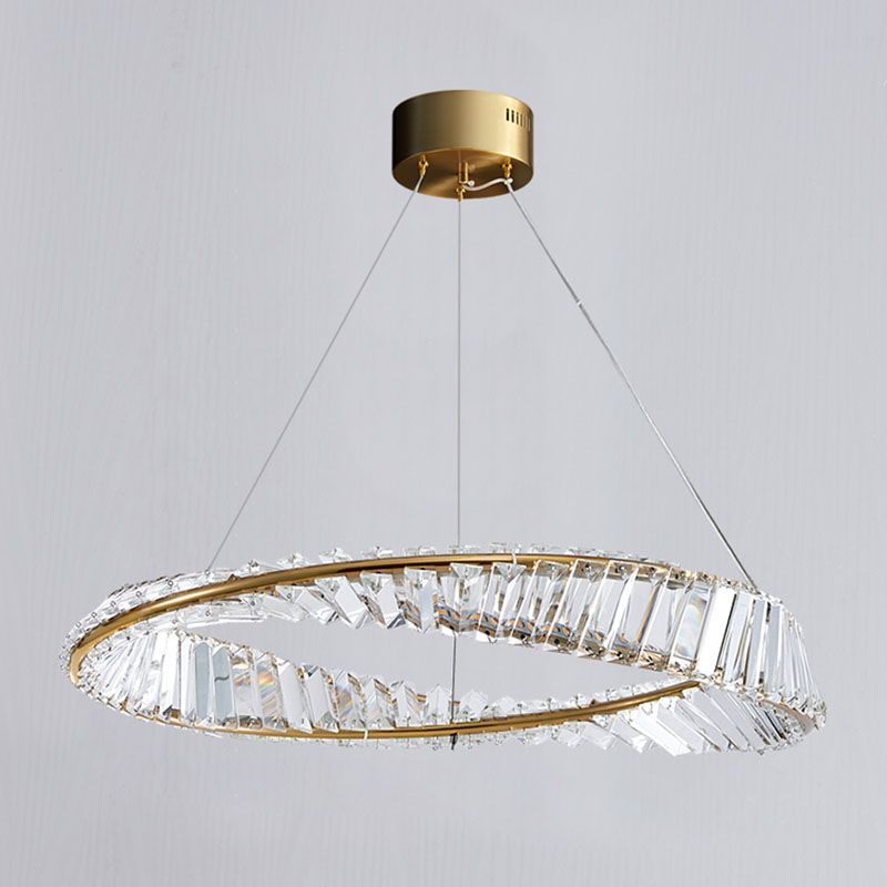 Ultra-modern Simplicity Orbicular LED Chandelier Lamp Crystal Suspension Pendant Light