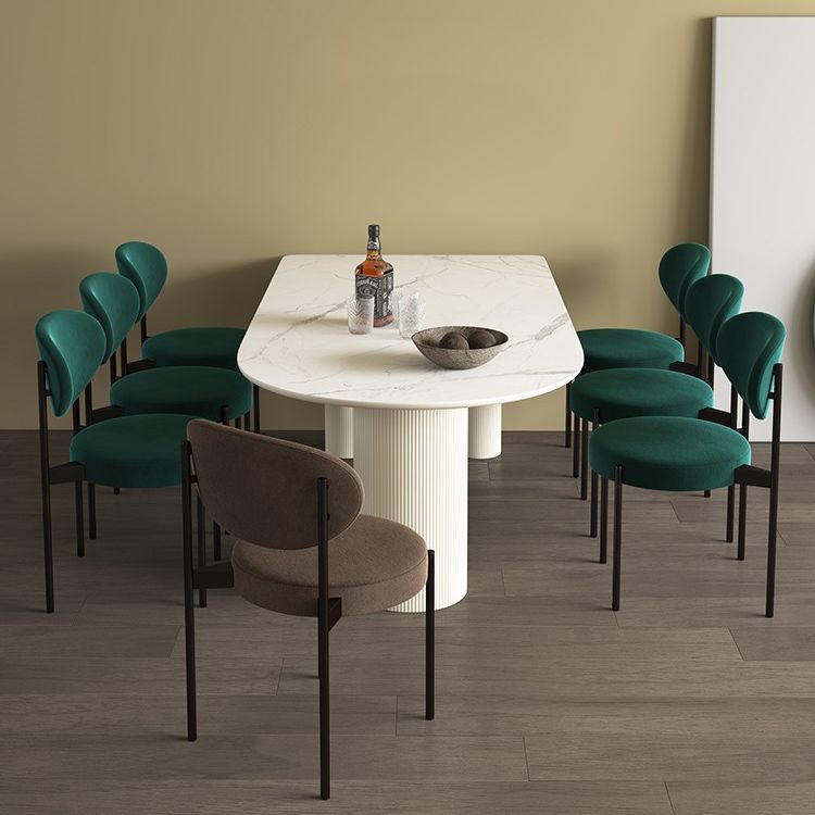 Contemporary 3-foot Dining Table Stone Dining Room Furniture for Home