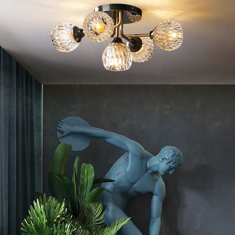 5-LIGHTS SIMPLICITÉ SEMI FUSH MOURT LUMIN