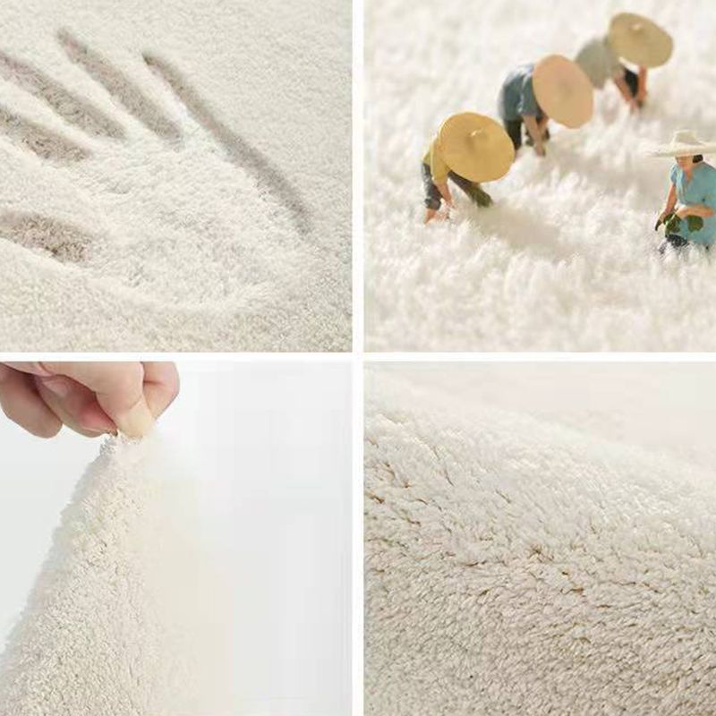 Rapis de couleur de couleur orange Polyester tapis lavable moderne pour décoration intérieure