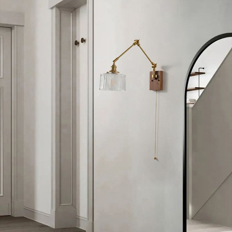 Retractable Arm Wall Sconce Modern Style Simple Wall Mount Lamp for Living Room