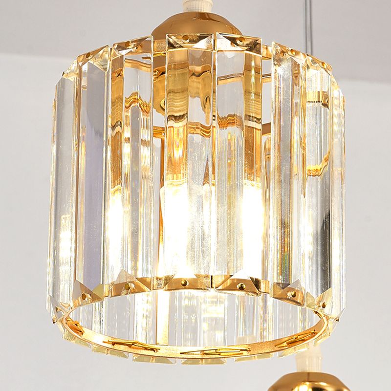 Modern Minimalist Hanging Light Crystal Pendant Lighting Fixture for Kitchen