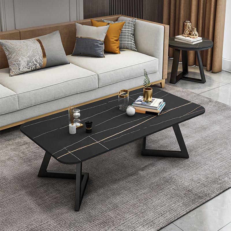 Slate Coffee Table Rectangle 17.7" High Coffee Cocktail Table