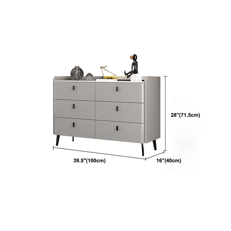 Contemporary Stone Top Storage Chest 15.75" Width Dresser for Bedroom