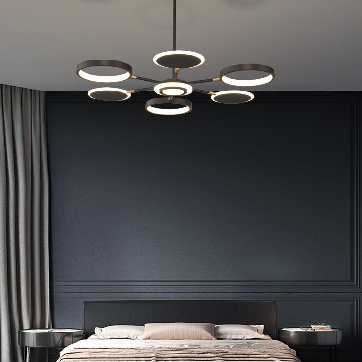 Kit di luce del cerchio di lampada a LEDELIE LED MODERNISTA con tonalità metallica