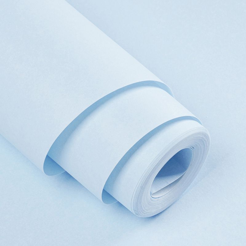 Plain Wallpaper Simplicity Beautiful Blank Wall Covering in Pastel Blue, 31' x 20.5"