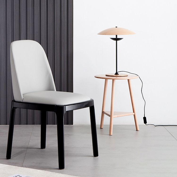 Silla de comedor de madera estilo Glam, silla individual sin brazos para cocina