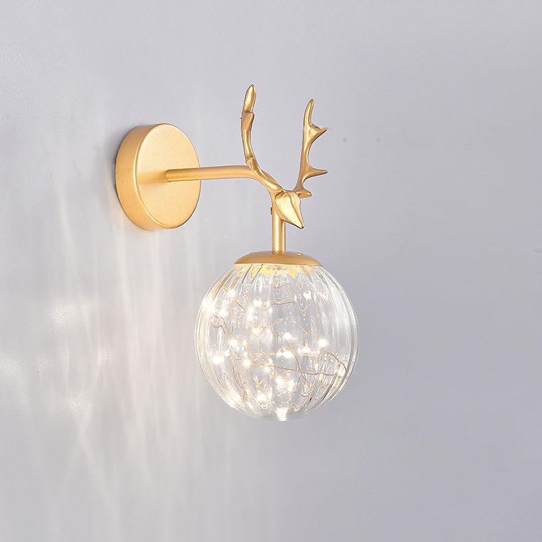 Creative Nordic Nordic Stipical Sconce Sconce Lampade Glass 1 Prononi leggeri