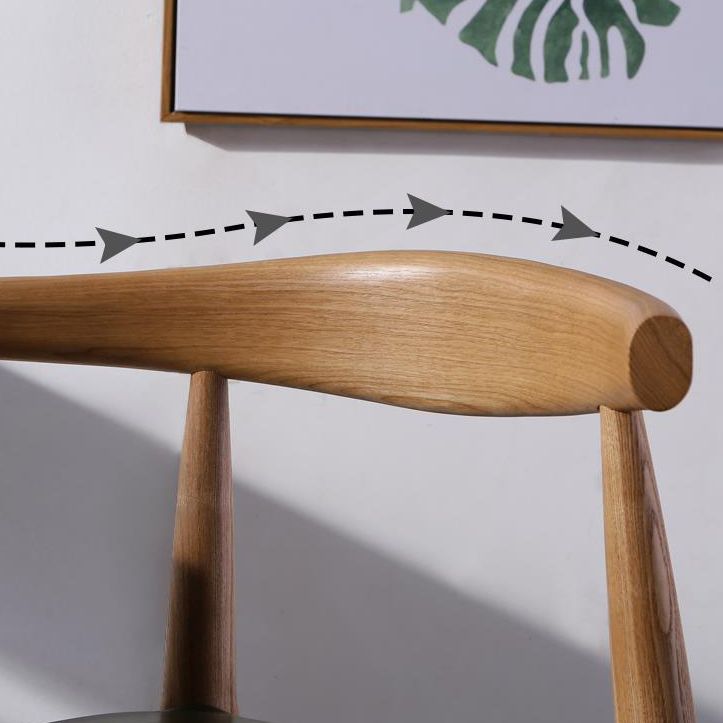 Faux Leather Dining Stools Industrial Bar Stool with Wood Base