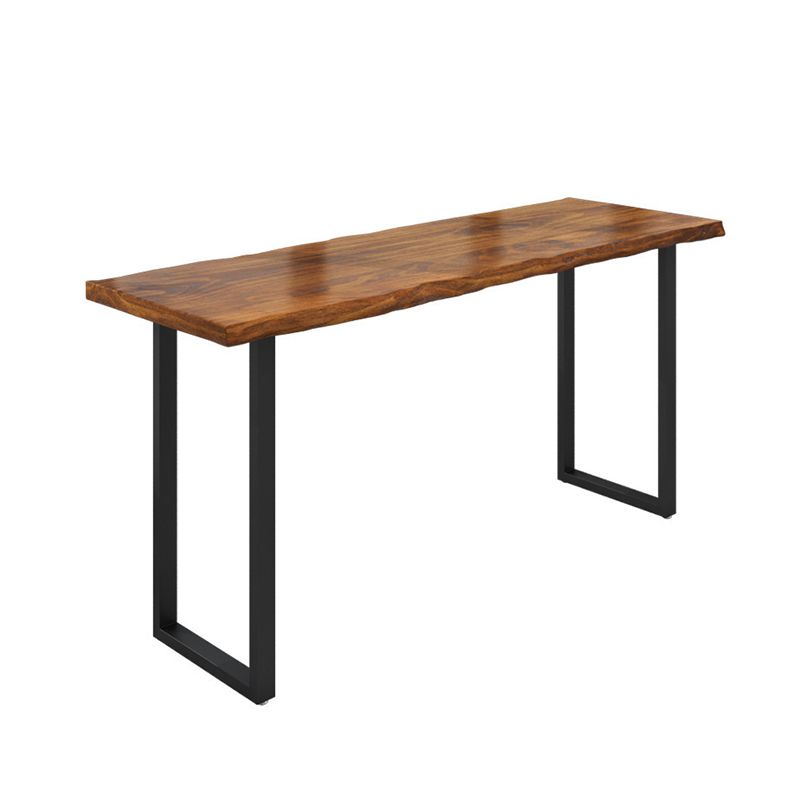 1/4/5 Pieces Industrial Rectangle Wooden Table Set Counter Table with Backless Stools