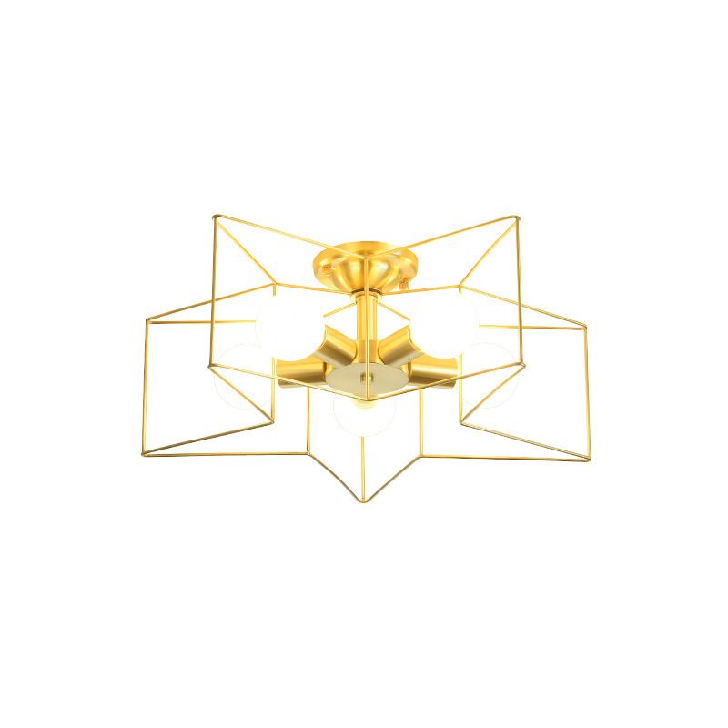 Star Shape Flush Mount Light Fixtures Modern Flush Mount Ceiling Light