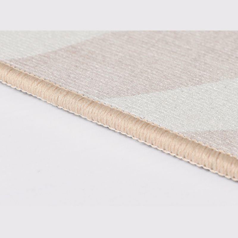 Simplicity Abstract Print Carpet Apricot Tone Polyester Rug Stain Resistant Carpet for Home Decor