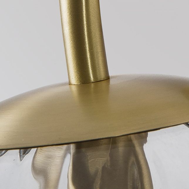 Modern Globe Glass Sconce Light Single Light Metal Wall Lamp in Gold for Dining Room