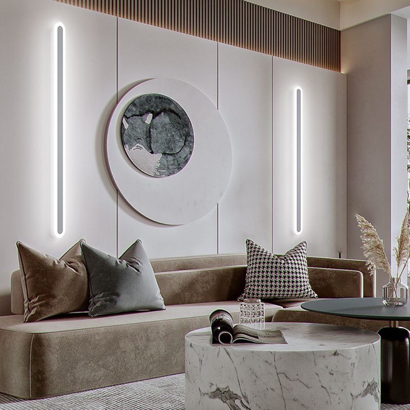 Langstreifen Schatten Wandbeleuchtung moderner nordischer Metall 1 Light Leuchtenlampe