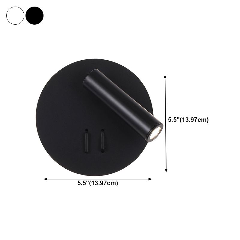 Modern Style Geometric Wall Sconces Metal 2 Lights Wall Mounted Reading Lights