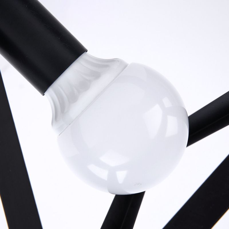 Marco geométrico de hierro forjado mini luz de techo de estilo jubilado de estilo industrial