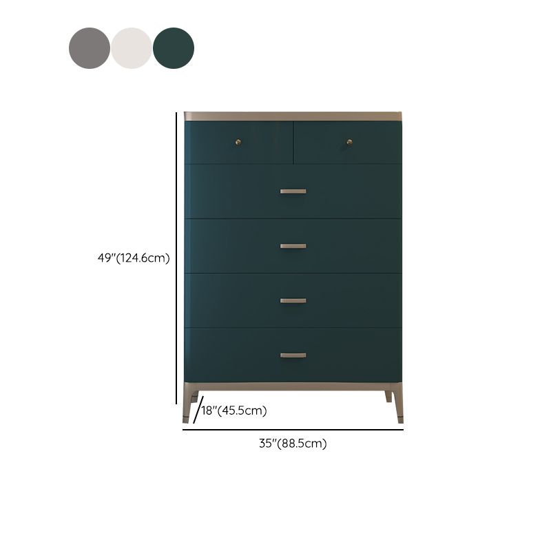 Classic Glam Solid Wood Lingerie Chest Vertical Storage Chest for Bedroom