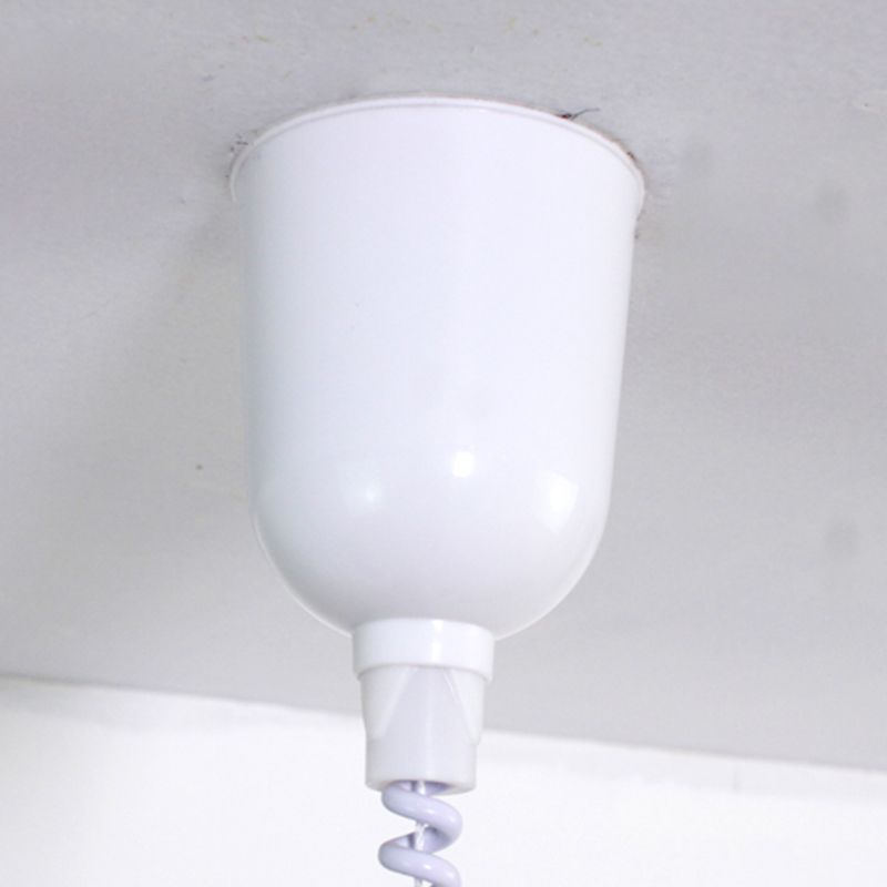 Modern Nordic Macaron Hanging Lamp Wooden Tapered Pendant Light with Aluminium Shade