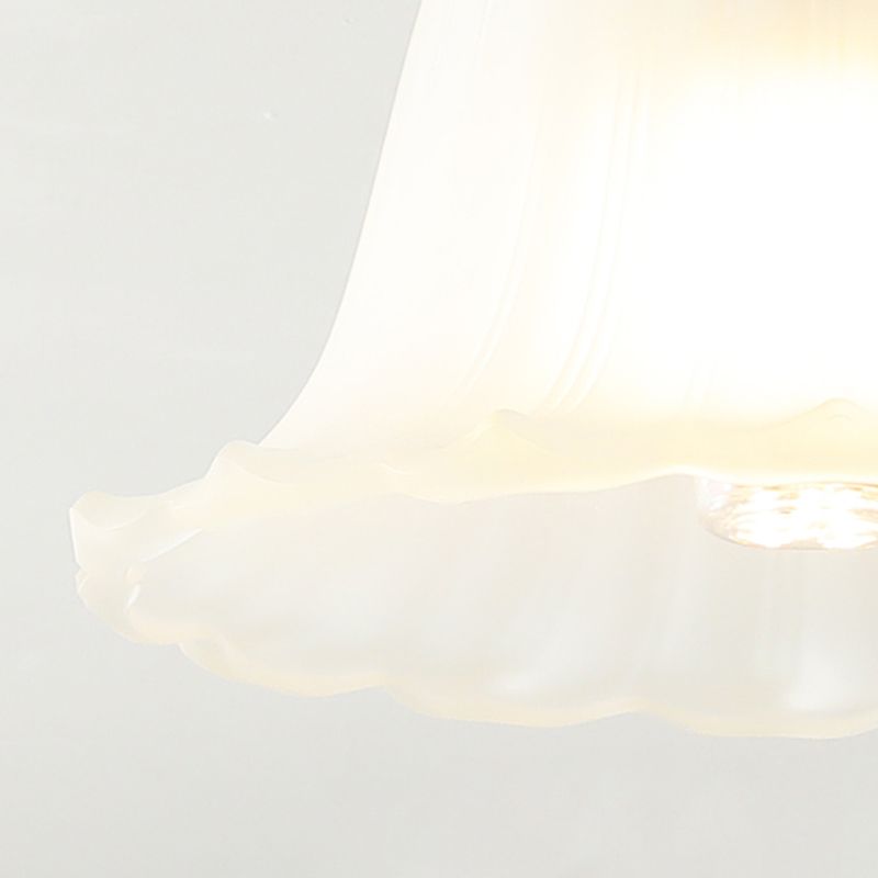 Contemporary Flush Mount Light Green Flush Mount Ceiling Light Fixture with Glass Shade