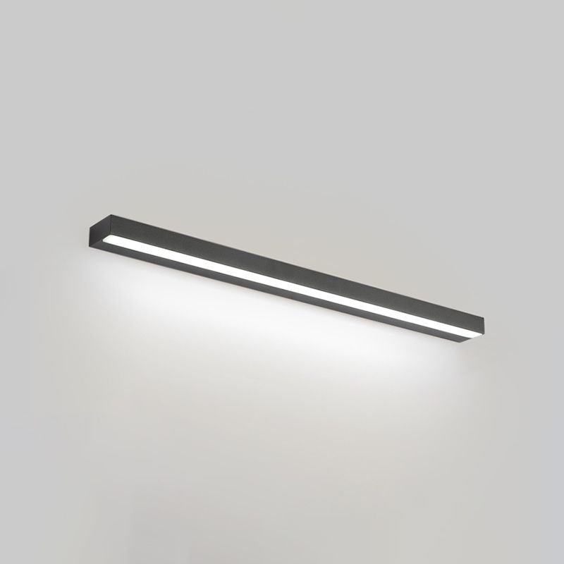 Rectangle LED Vanity Lamp Modern Minimalist Style Plastic Single Vanity Light