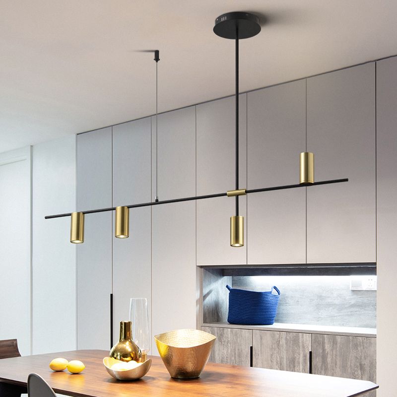 Lámpara de comedor de mesa de comedor simple nórdica lámpara colgante de comedor en oro