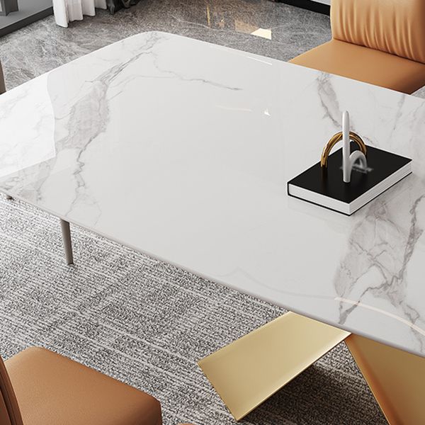 Mesa de comedor rectangular de estilo tradicional de lujo para el hogar
