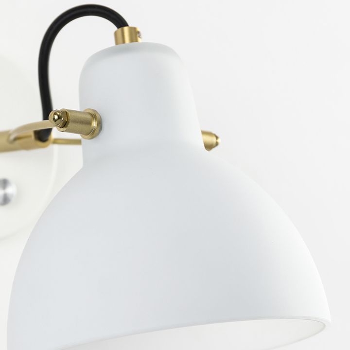 Bath Vanity Lighting Industrial White Shaded Light for Bathroom