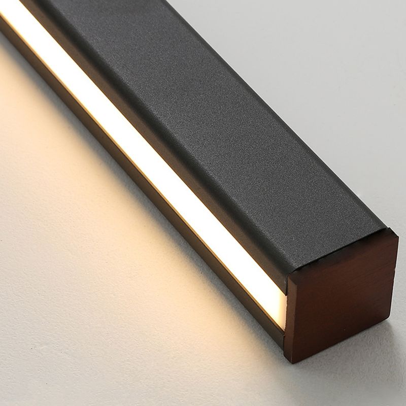 Linear Island Lighting Contemporary Metal 1 Light in Black for Dining Room