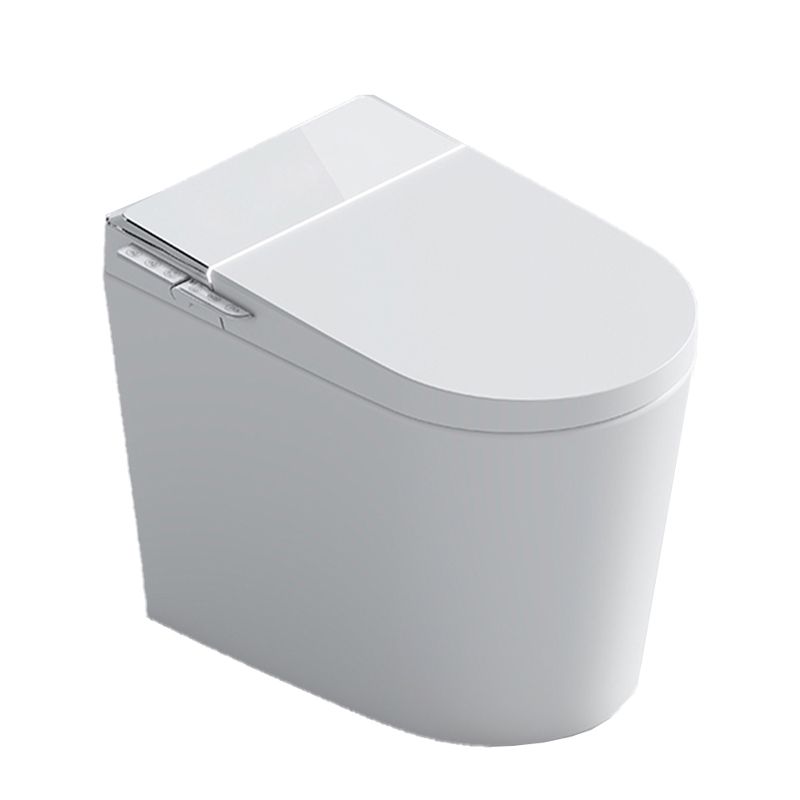 Contemporary White Flush Toilet Heated Seat Included Urine Toilet for Washroom