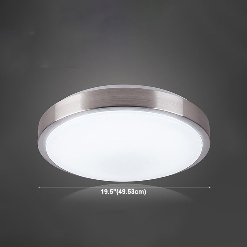 Lámpara de techo redonda sencilla de montaje empotrado LED de aluminio para sala de estar