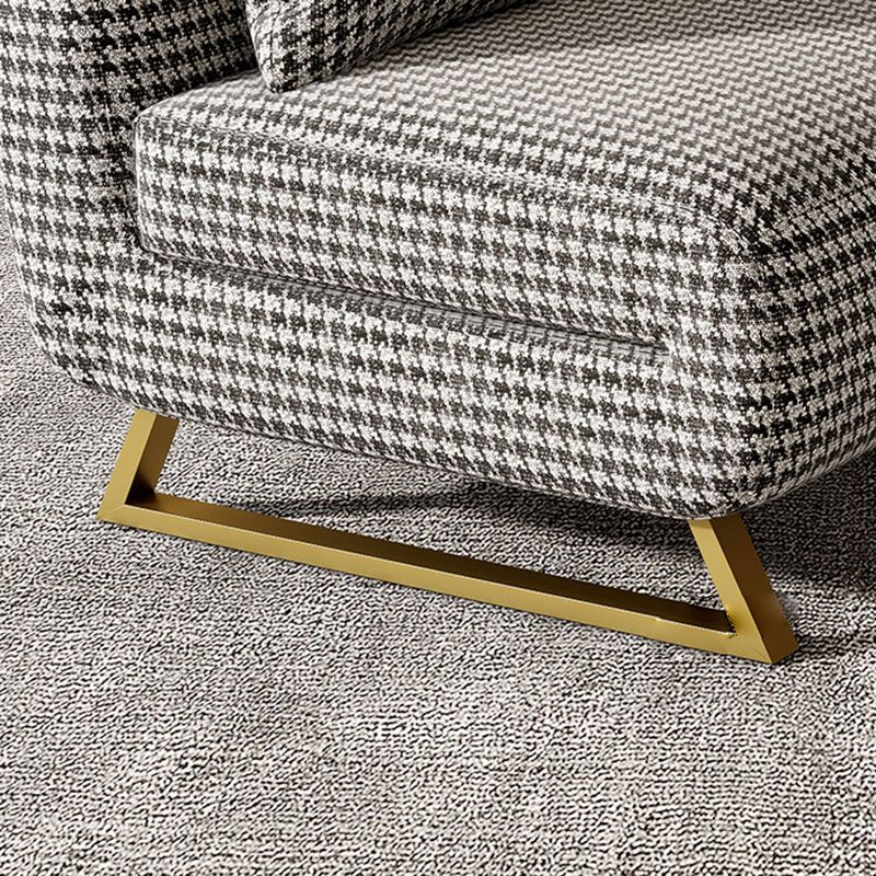 Armless Pillow Back Convertible Sofas Glam Metal Sleeper Sofa