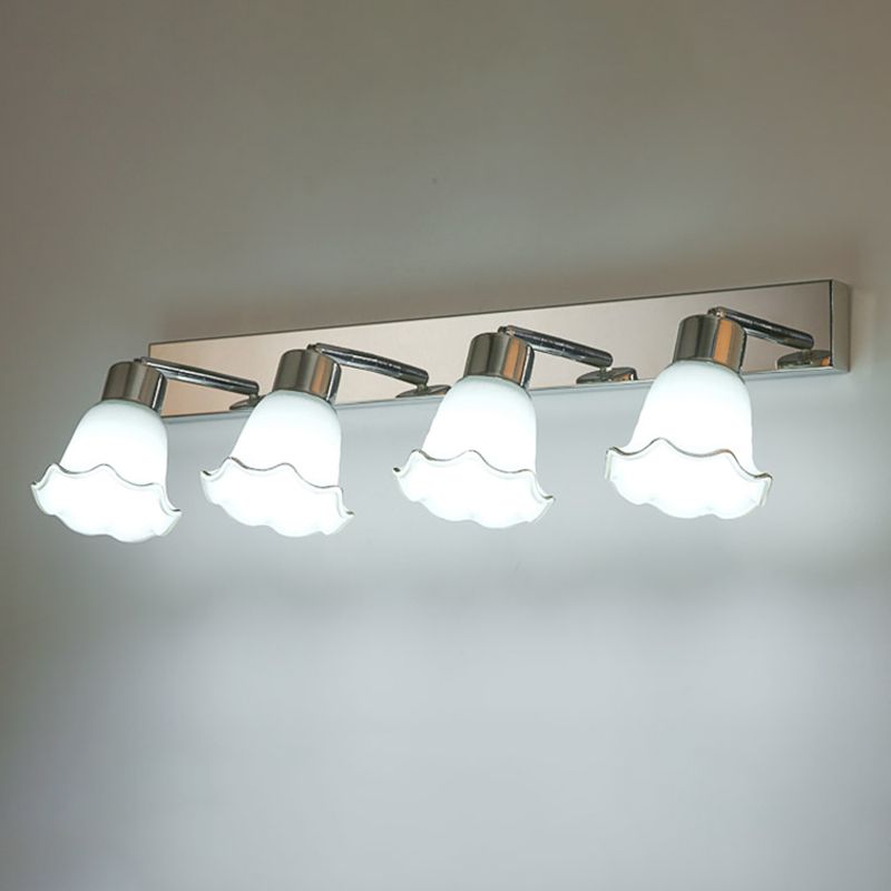 Luminaire miroir moderne Lithinage de mur de salle de bain en verre simpliste