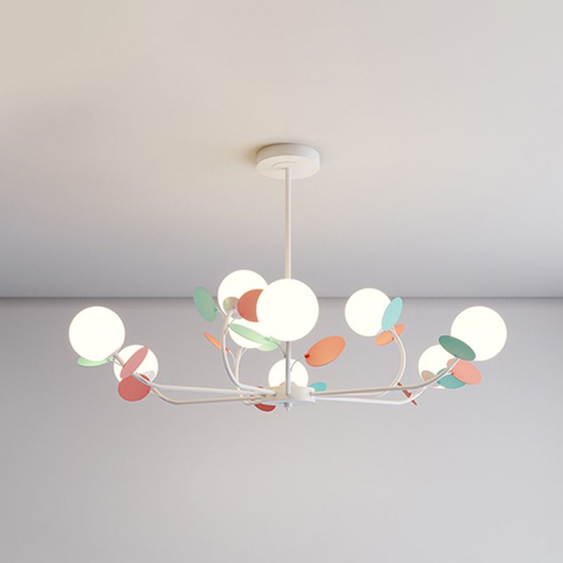 Multicolored Metal Chandelier Pendant Light Sputnik Pendant Light for Bedroom
