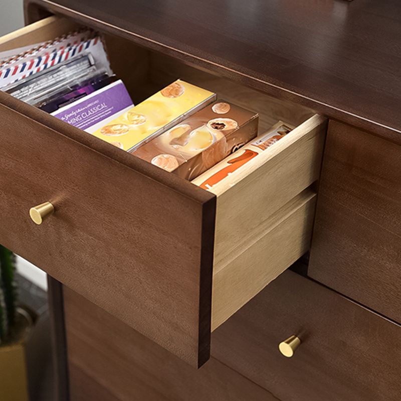 Solid Wood Accent Chest with Drawer Contemporary Side Cabinet