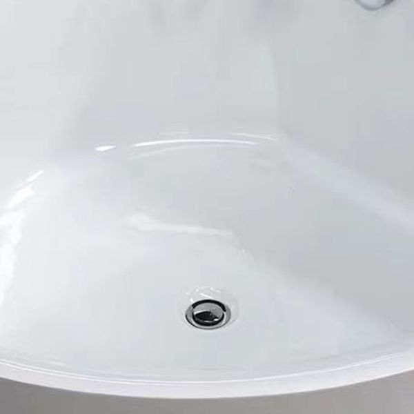 Antique Finish Round Soaking Bath Stand Alone Modern Bath Tub
