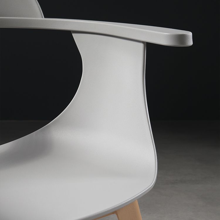 Silla moderna con respaldo abierto, sillones de comedor con patas de metal para cocina