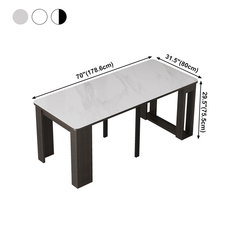 Mesa de comedor de piedra sinterizada de 70 ''