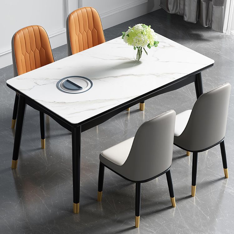 Mesa de comedor estándar superior de piedra sinterizada industrial Mesa de comedor rectangular para cocina