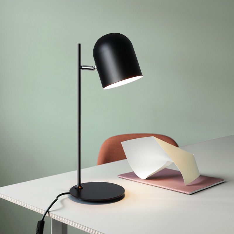 Rotation Metal Cup Study Light 1 Head Macaron Loft Desk Light avec cordon plug-in pour bureau