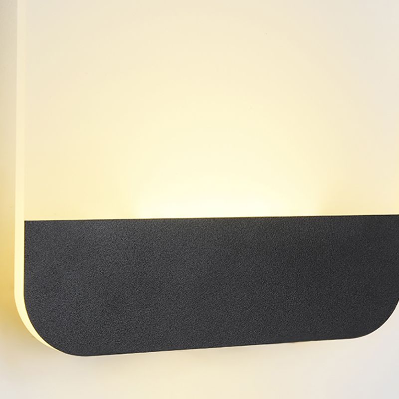 Geometry Shape Metal Wall Light Modern Style 1 Light Wall Mounted Light Fixture