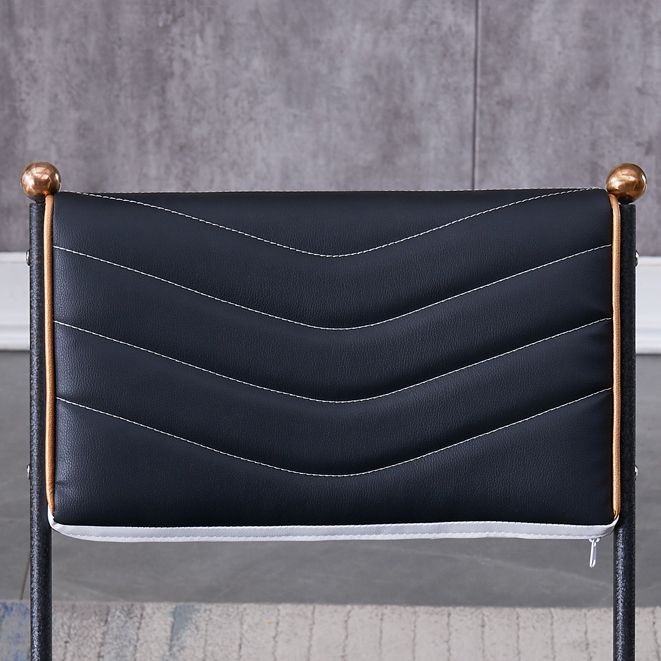Silla lateral de metal moderna para interiores y exteriores, silla lateral de comedor plegable con respaldo abierto