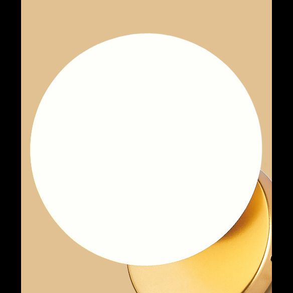 Modern Simplicity Indoor Wall Lamp 7.5" H Orb Glass Shade Mini Sconce Light for Bedroom