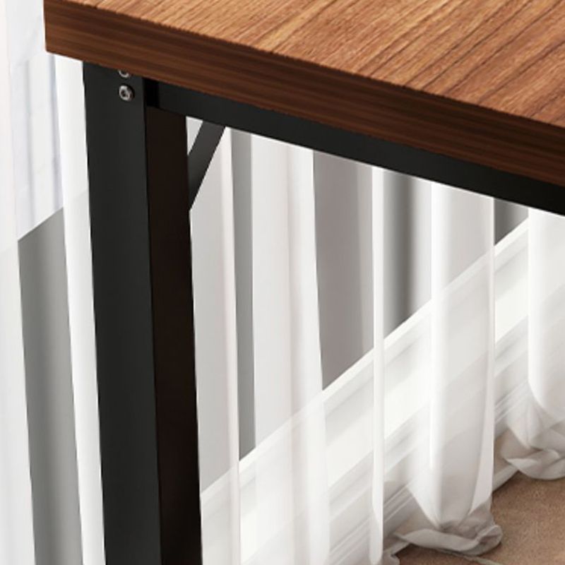 Manufactured Wood Bar Table Modern Metal Frame Pub Table for Small Places