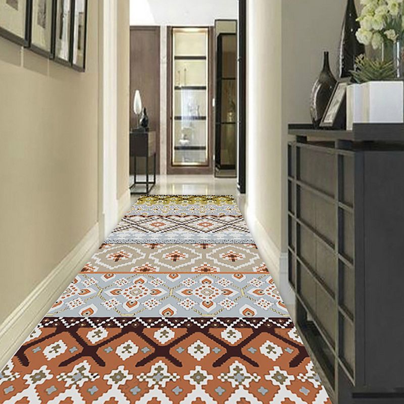 Modèle de motif d'intérieur de style marocain tapis en polyester pour le salon