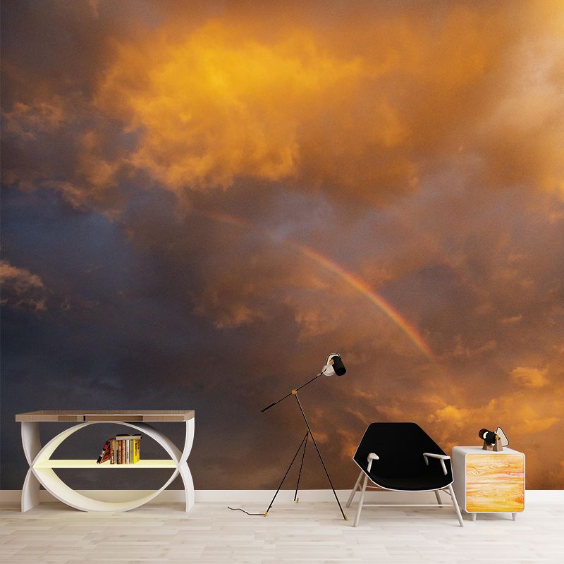 Beautiful Sky Mural Wallpaper Modern Style Decorative Photography for Bedroom